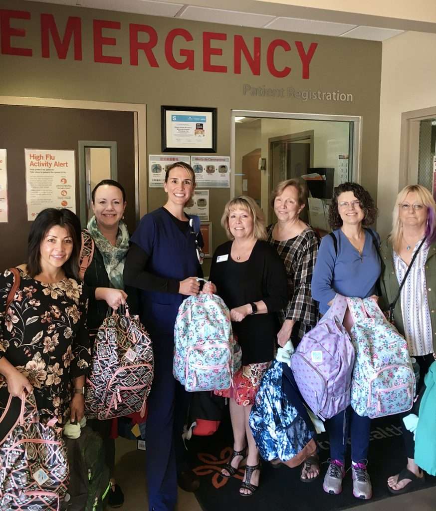 SI Davis backpack drive service project